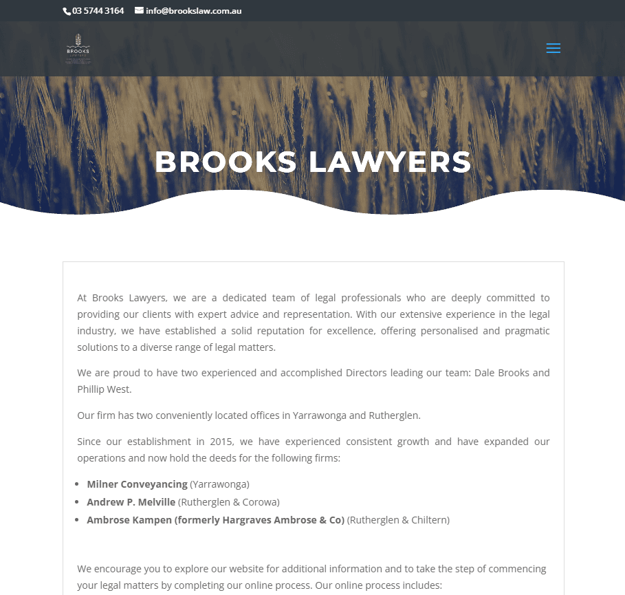 Brooks Lawyers